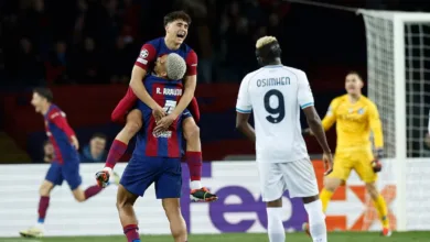 Barca defeated Napoli 3-1 to advance to the Champions League round of eight